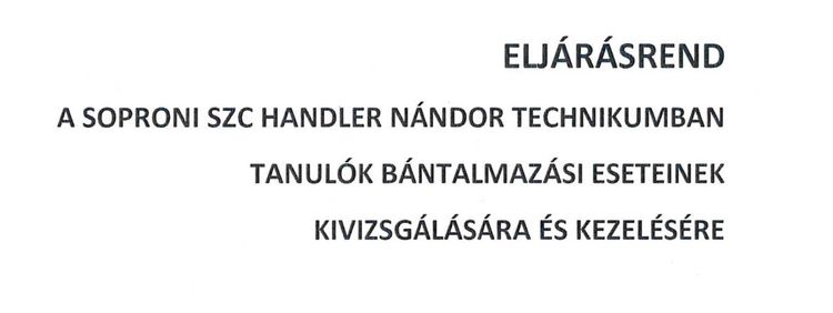 Eljárásrend tanulói bántalmazás esetén